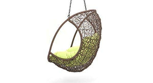Hindoro Outdoor Balcony Swing Chair Without Stand (Brown, Suspended)