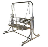 Hindoro Swing Stainless Steel 2 inch Heavy Pipe Indoor Swings with Stand Both Side usable