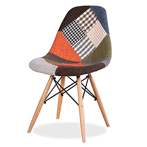 Hindoro Modern Furniture Patchwork Cushioning (Upholstered) Furniture Chair for Cafeteria Seating/Dining/Side Chair/Kitchen/Restaurants/Hotels