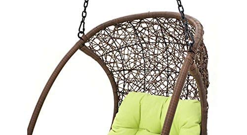 Hindoro Outdoor Balcony Swing Chair Without Stand (Brown, Suspended)