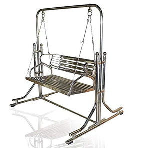 Hindoro Swing Stainless Steel 2 inch Heavy Pipe Indoor Swings with Stand Both Side usable