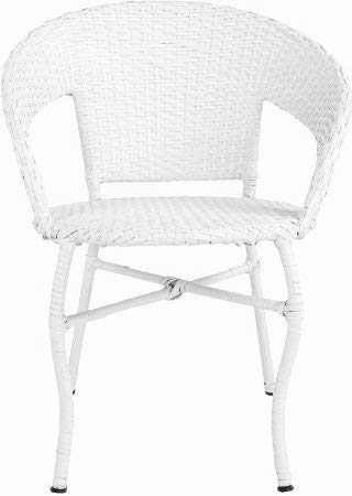 Hindoro Outdoor Garden Patio Seating 2 Chairs and 1 Table Set with Glass Balcony Furniture (White)