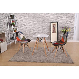 Hindoro Modern Furniture Patchwork Cushioning (Upholstered) Furniture Chair for Cafeteria Seating/Dining/Side Chair/Kitchen/Restaurants/Hotels
