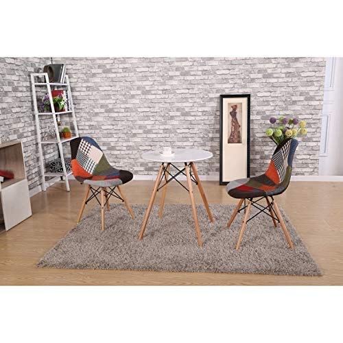 Hindoro Modern Furniture Patchwork Cushioning (Upholstered) Furniture Chair for Cafeteria Seating/Dining/Side Chair/Kitchen/Restaurants/Hotels