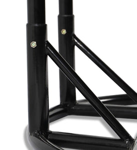 Hindoro Outdoor/Balcony Furniture Double Seater Hanging Swing with Stand (Black)
