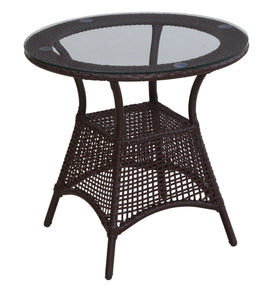 Hindoro Outdoor Furniture Garden Patio Seating Set 1+4 4 Chairs and Table Set Balcony Furniture Coffee Table Set (Dark Brown)
