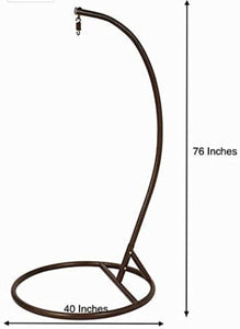 Hindoro Garden Outdoor/Indoor Swing/jhula/hammocks Black Stand