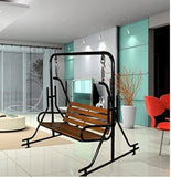 Hindoro Garden Zula Indoor Double Seater Swing (Teak Wood)