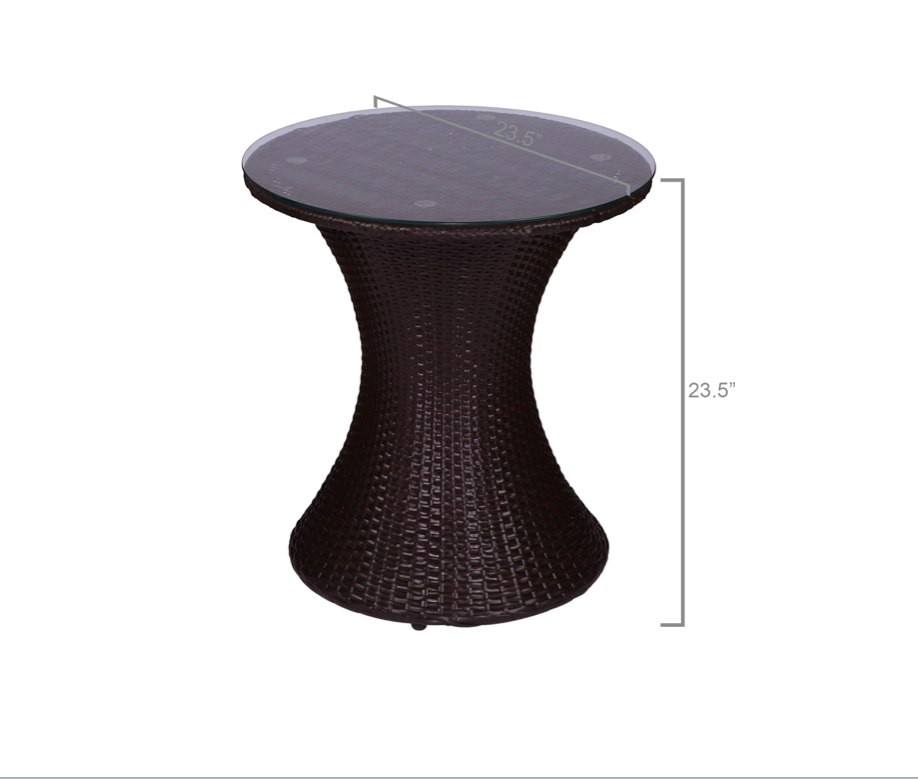 Hindoro Outdoor Furniture Garden Patio Seating Set 1+2 2 Chairs And Table Set Balcony Furniture Coffee Table Set