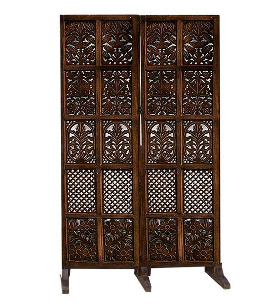 Hindoro Wooden Room Divider/Wood Separator/Office Furniture/Wooden Partition 4 Panel