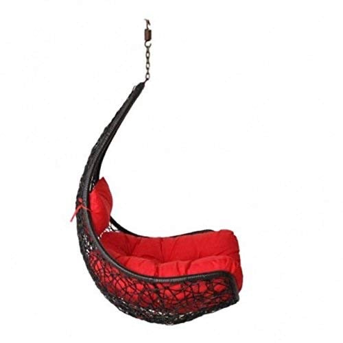 Hindoro Garden Swing Hammock Chair for Adult Indoor and Outdoor Without Stand Black Colour