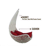 Hindoro Swing Hammock Chair for Adult Swings Jhula with Stand 120 kg Capacity (White)