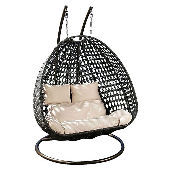 Hindoro Outdoor/Indoor Furniture Double Seater Hanging Swing