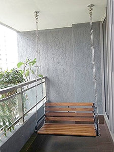 Hindoro Swing Hanging Hammock Chair Teak Wooden for Indoor Outdoor Balcony Swings 137 cm Size jhula