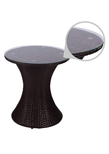 Hindoro Outdoor/Indoor/Balcony/Garden Multipurpose 2 Chair Set with 1 Table (Black, Standard)