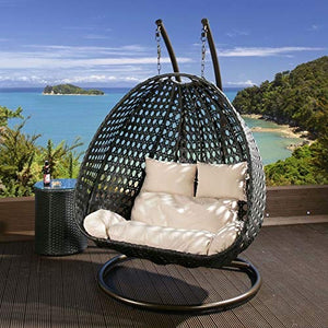 Hindoro Outdoor/Indoor Furniture Double Seater Hanging Swing