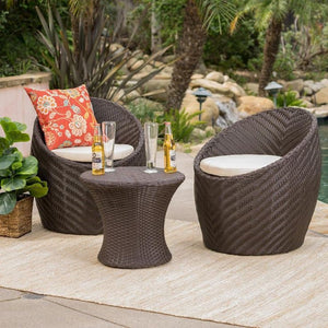 Hindoro Outdoor/Indoor/Balcony/Garden Multipurpose 2 Chair Set with 1 Table Finesse Garden Furniture