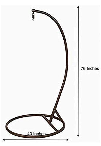 Hindoro Big Boss Wicker Rattan Hanging Egg Chair Swing for Indoor Outdoor Patio Backyard, Comfortable Relaxing with Cushion and Stand