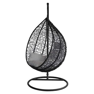 Hindoro Single Seater Swing Chair with Stand & Cushion & Hook Outdoor/Indoor/Balcony/Garden/Patio/Home Improvement