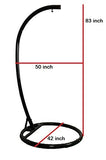 Hindoro Swing Hammock Chair for Adult Swings Jhula with Stand 120 kg Capacity (White)
