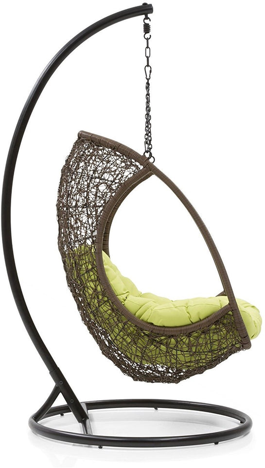 Hindoro Outdoor - Balcony Swing Chair with Stand (Brown)