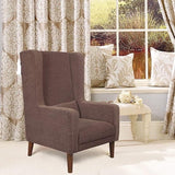 Hindoro High Back Molfino Fabric Wing Chair - Mouse