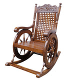 Hindoro Amazing Hand Carved Sheesham Wood Rocking Chair